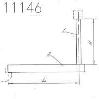 Траверса-балка металлическая подвесная 2 мм 0312.53.00.000-15 СБ
